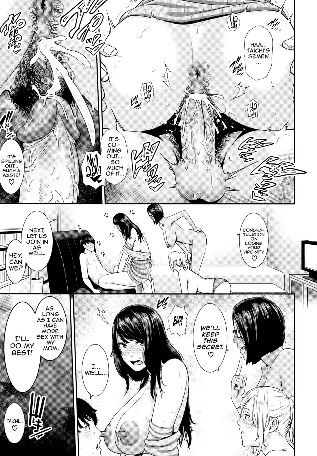 Hentai Manga Comic-Drowning in Sex With Mom-Read-97